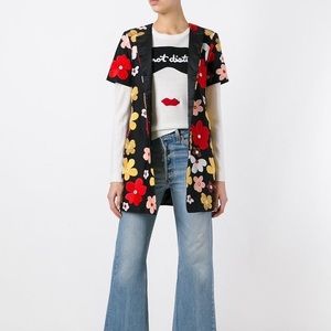 Alice + Olivia  Flower Embroidered Jacket